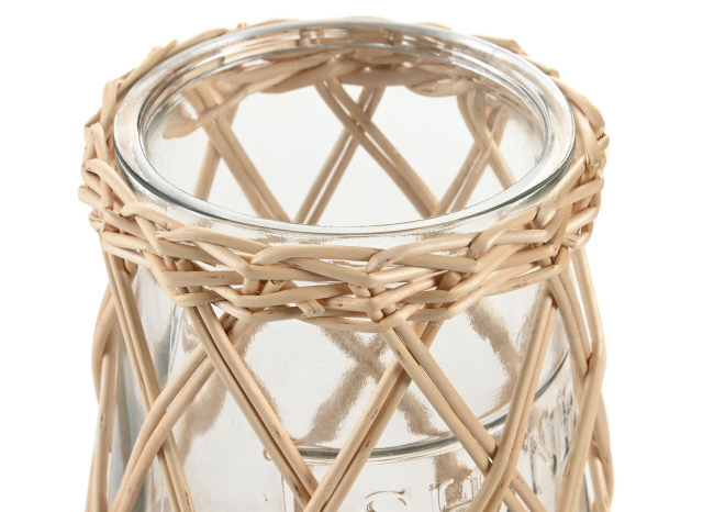 Portavelas FIBRA NATURAL pequeño