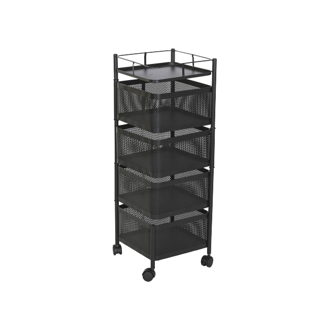 Carro 5 CESTAS negro