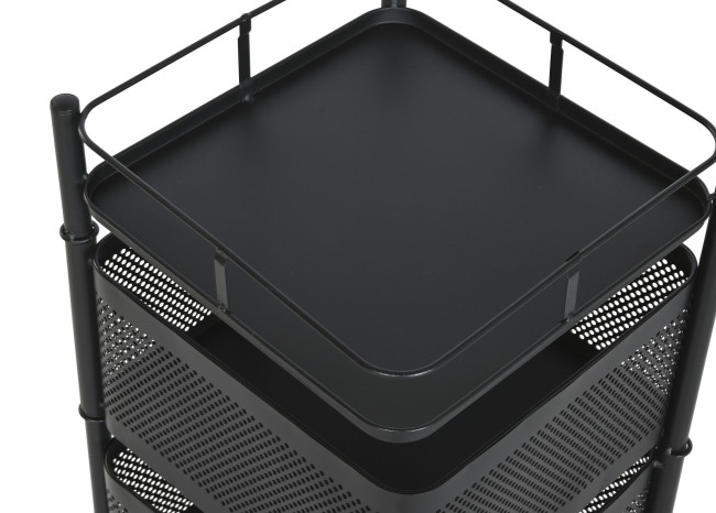 Carro 5 CESTAS negro