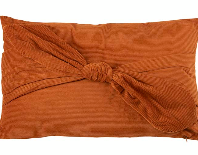 Cojín NUDO teja