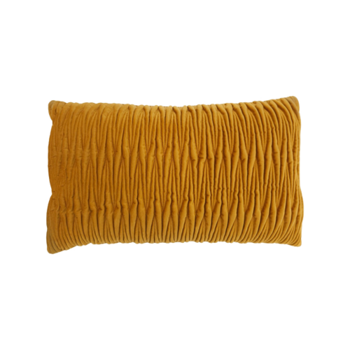 Cojín ENTRELAZADO mostaza