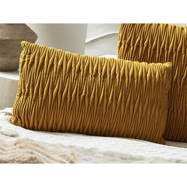 Cojín ENTRELAZADO mostaza