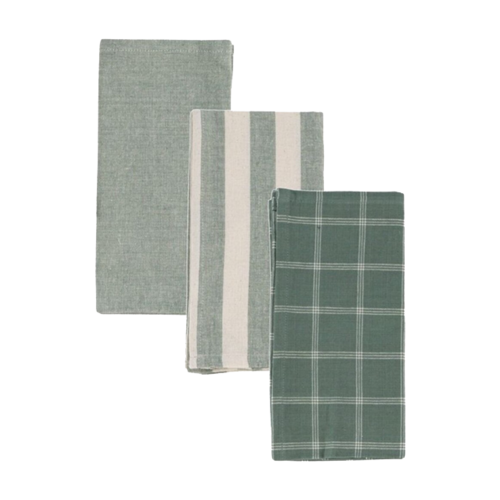 Set 3 paños VERDE AGUA