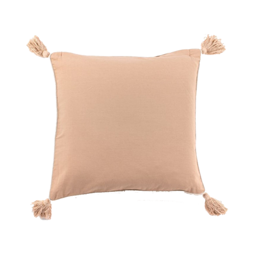 Cojín POMPONES colorete
