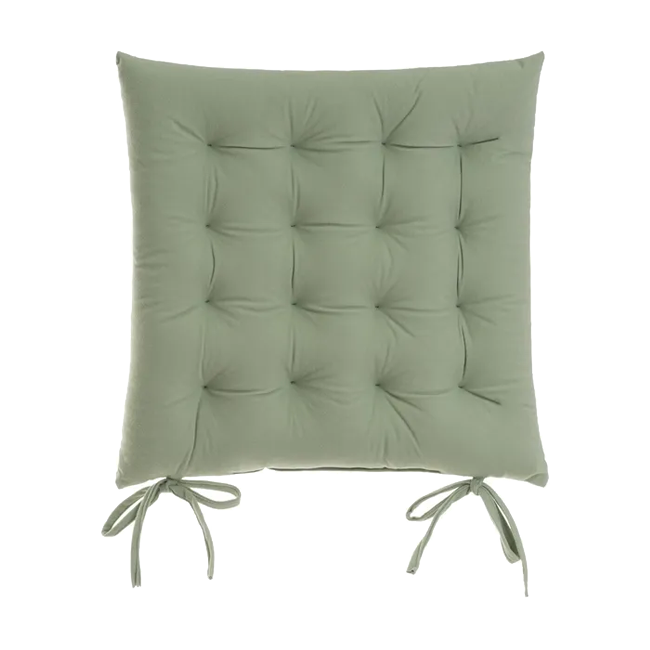 Cojín silla FAUX COTTON verde