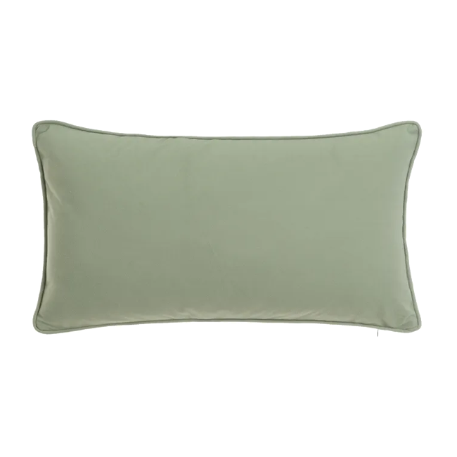 Cojín FAUX verde rect.