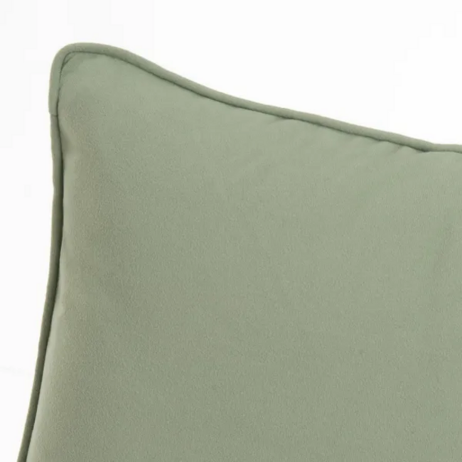 Cojín FAUX verde rect.