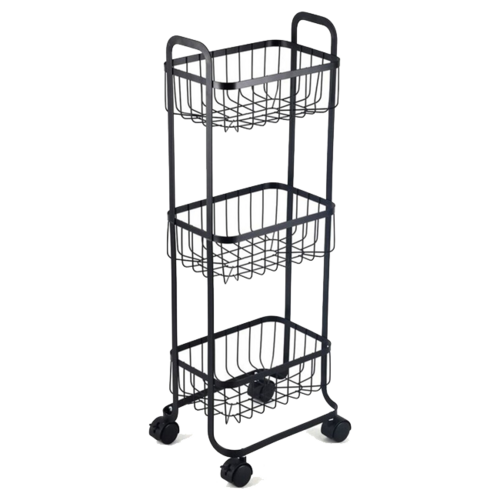 CARRO AUXILIAR METAL NEGRO -KIT