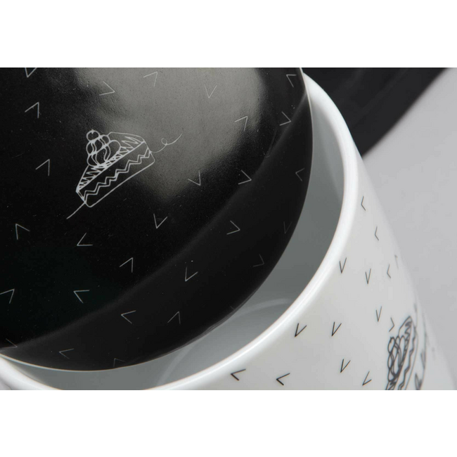 Estuche 2 mugs con filtro con soporte