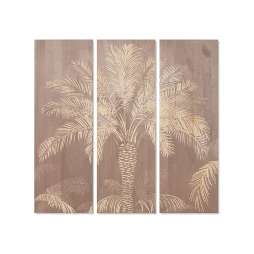 Set 3 cuadros PALMERA 