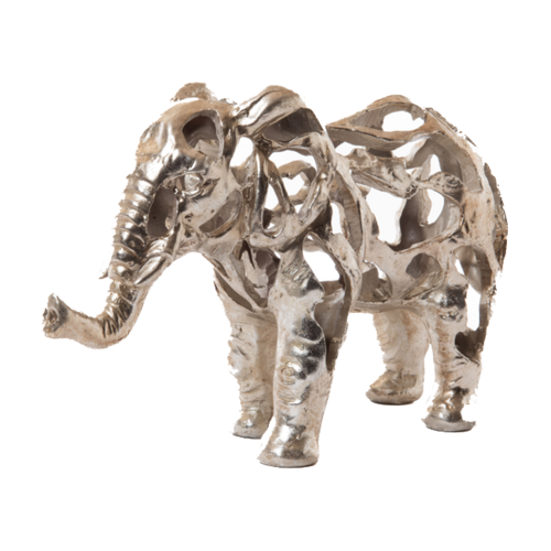 Elefante SAVANE plateado