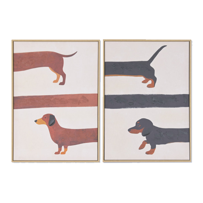 Cuadro PERRO SALCHICHA 