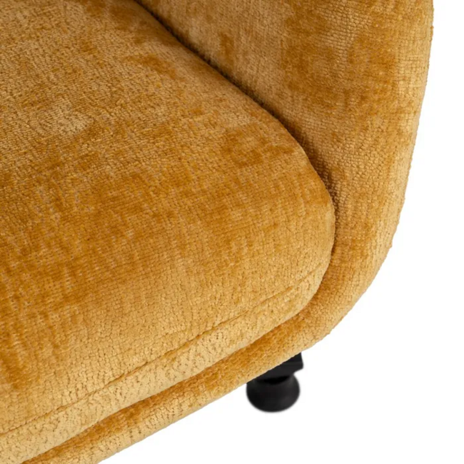 Sillón giratorio VASTER mostaza