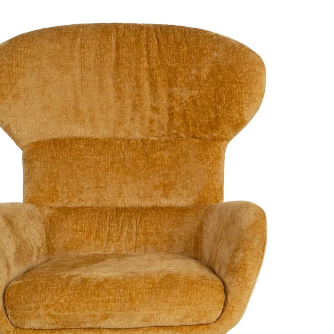 Sillón giratorio VASTER mostaza