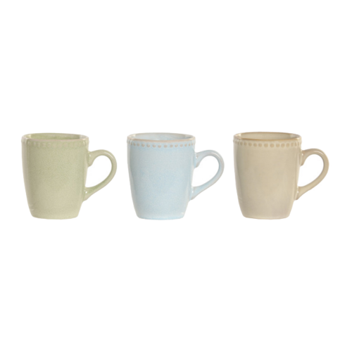 Mug gres esmaltado CREAM 350 ml