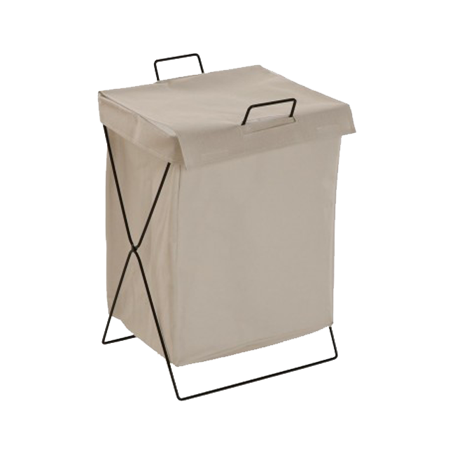 Cesto LAUNDRY plegable crema