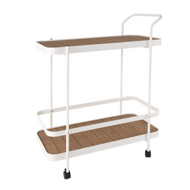 CAMARERA METAL Y MADERA BLANCA -KI
