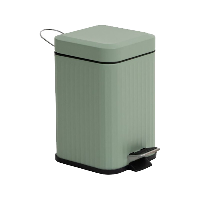 Papelera CUADRADA verde 3L