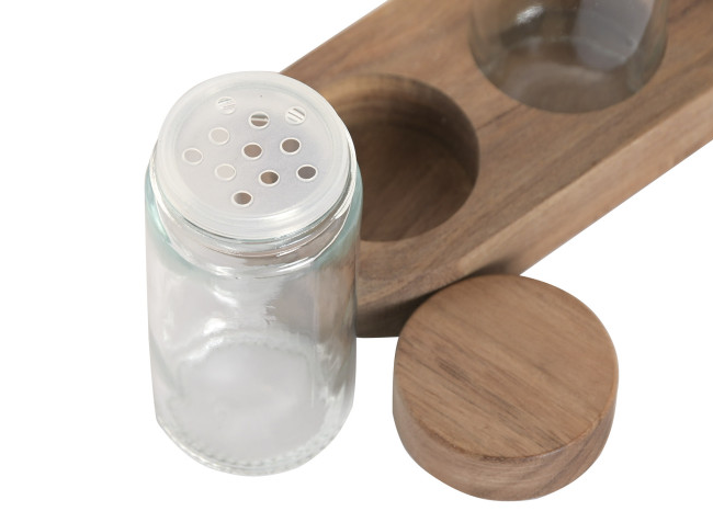 Set 4 especieros ACACIA 