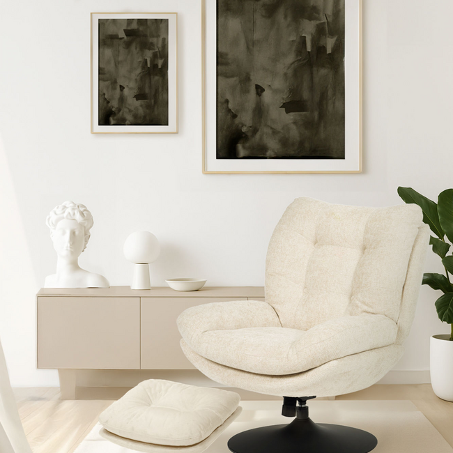 Sillón MAGNUM beige black