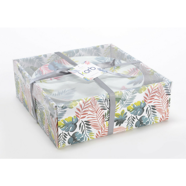 Set 6 platos postre jungla