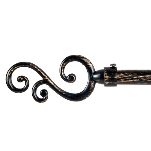 Barra cortina Barroco negro