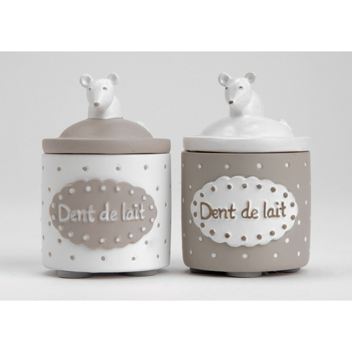 Caja dientes ratón taupe