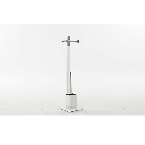 Escobillero portarrollos Cromo