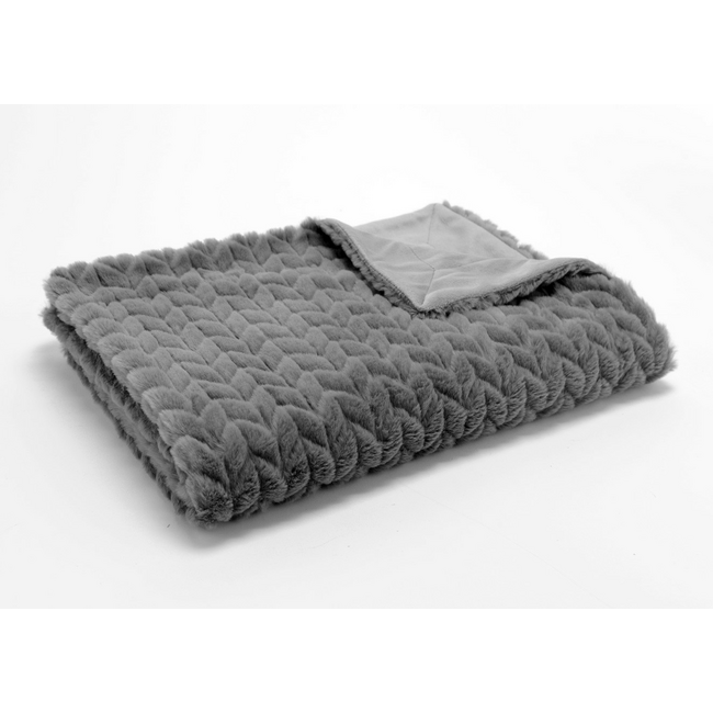 Manta Chevron antracita 130x170