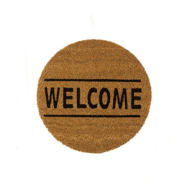 Felpudo Round Welcome