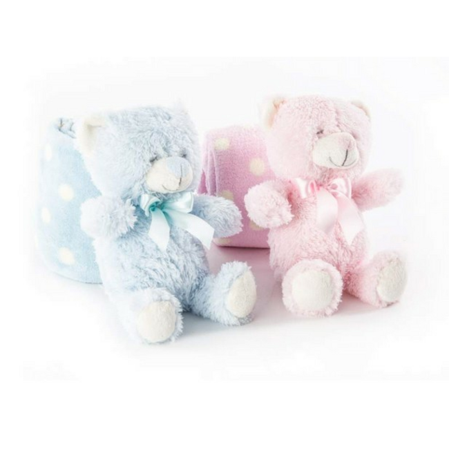 Peluche con manta Oso