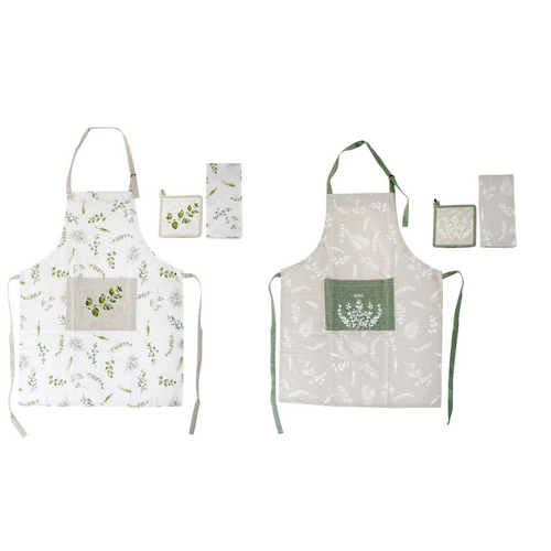 Delantal con manopla botanic