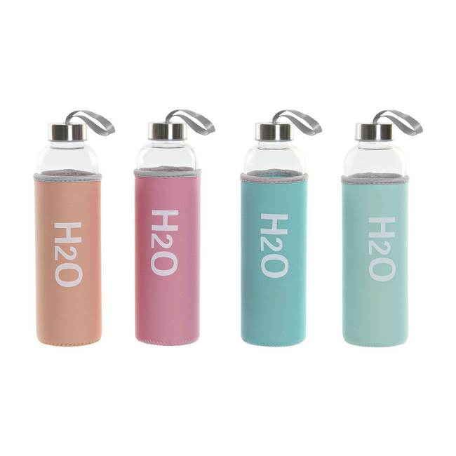 Botella cristal pastel 600 ml