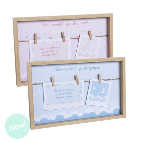 Portafotos pinzas recien nacido