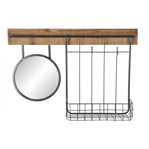 Espejo con cesta Vintage