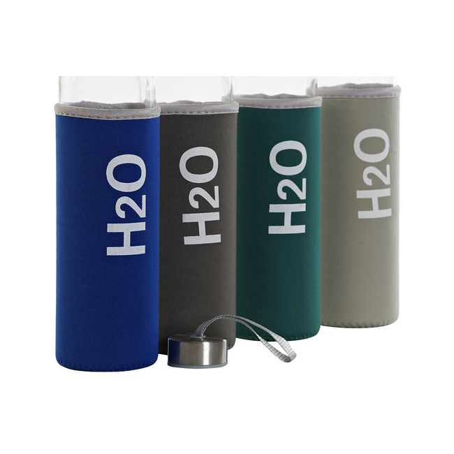 Botella cristal h2o 600 ml