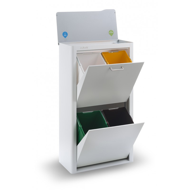 Armario Reciclaje 4 cubos