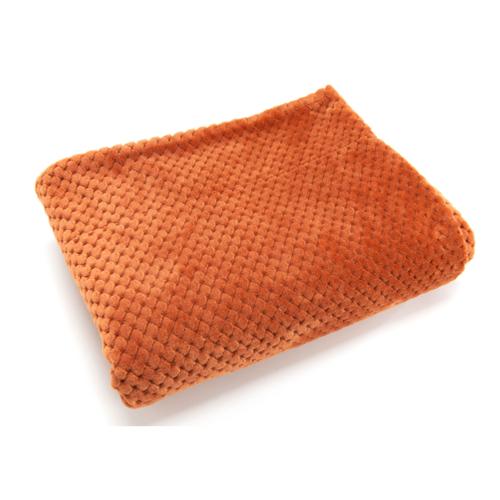 Manta DAMIER terracota 